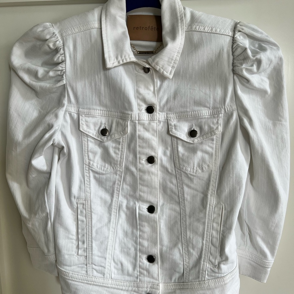 Retrofete White Denim Jacket